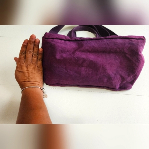 Jinqiaoer Small purple Nylon Crossbody purse / Kipling style - Picture 3 of 5